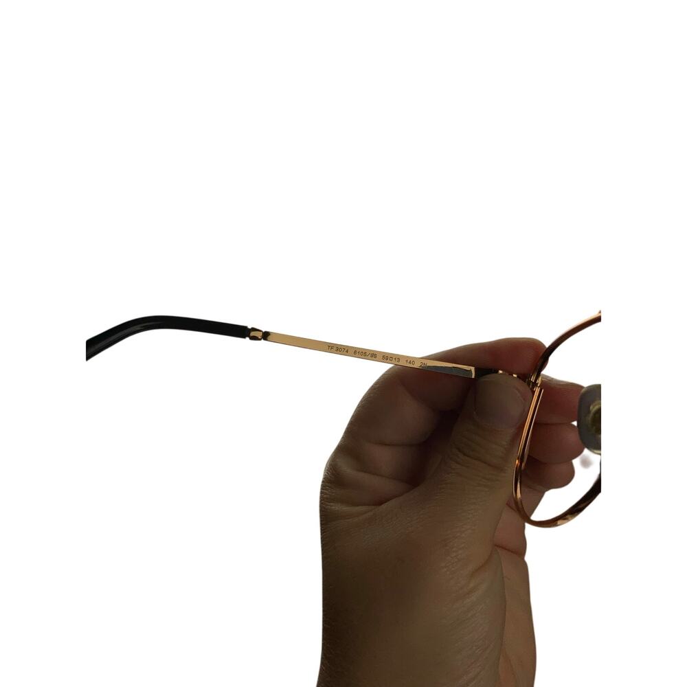 Tiffany & Co TF3074 Aviator Sunglasses Blue Gradient Rose Gold Italy Case - Picture 8 of 13